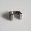GATE RING - Oxidized Sterling Silver