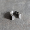GATE RING - Oxidized Sterling Silver