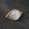 PEARL MOON EYE RING