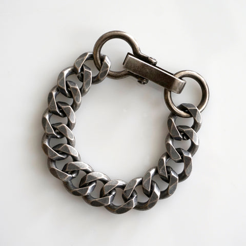 Chain Bracelet No.5 : Antique Silver Brass