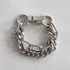 Chain Bracelet No.11 : Shiny Silver Brass