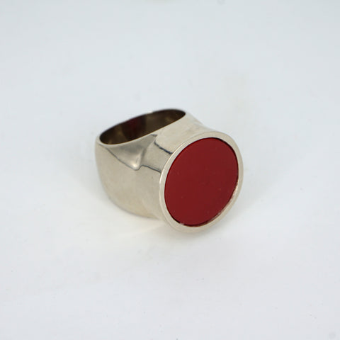 AFRICAN SUN RING : RED CORAL
